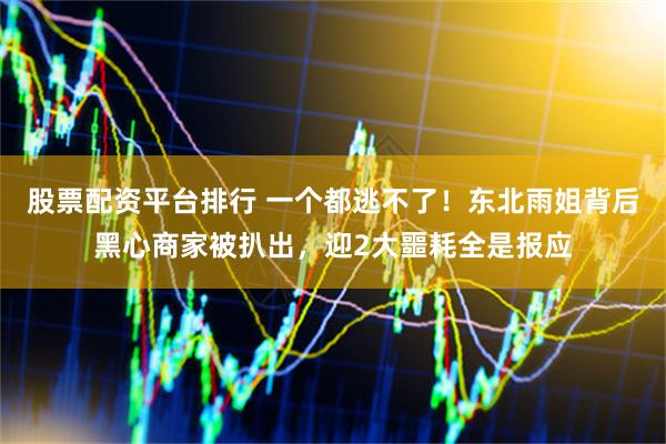 股票配资平台排行 一个都逃不了！东北雨姐背后黑心商家被扒出，迎2大噩耗全是报应